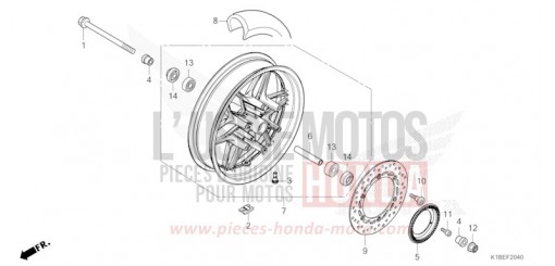 ROUE AVANT NSS350AP de 2023